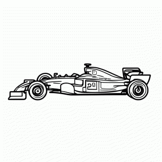 F1 Haas para colorir