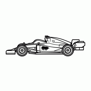 F1 Red Bull para colorir