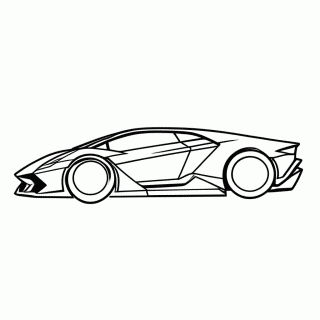 Lamborghini Aventador para colorir