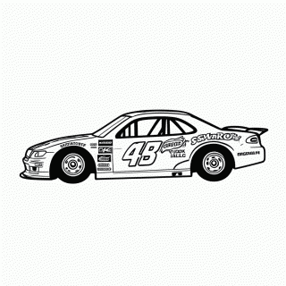 Nascar Classico para colorir