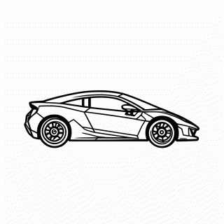 Tesla Roadster para colorir
