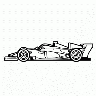Carro F1 Aston Martin para colorir