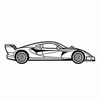 Carro F1 Ferrari para colorir