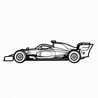 Carro F1 Mercedes para colorir
