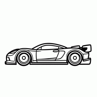 Carro Hot Wheels Pista para colorir