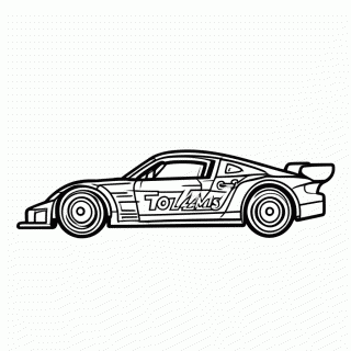 Carro Le Mans Lmp1 para colorir