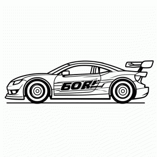 Carro Stock Car Brasil para colorir