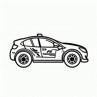 Carro Wrc Rally para colorir