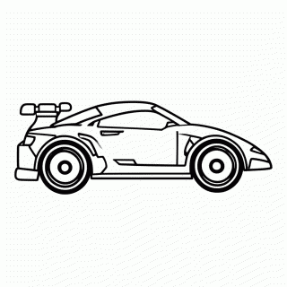 Pace Car Safety — Carros de Corrida para Colorir