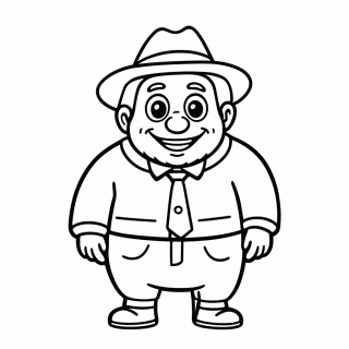 Fillmore Van Hippie para colorir