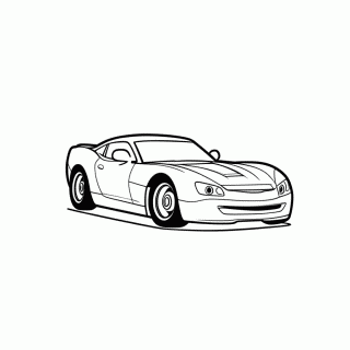 Mcqueen Correndo Pista para colorir