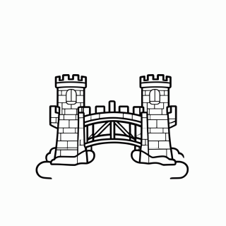 Portão do Castelo para colorir