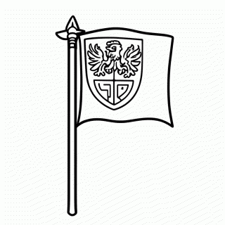 Estandarte para colorir