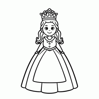 Rainha para colorir