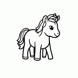 Cavalinho Com Asas Pegasus para colorir