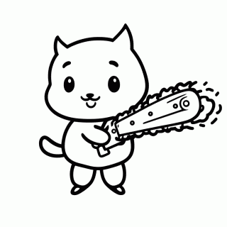 Pochita Fofo para colorir