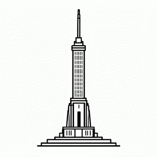 Estatua Da Liberdade Ny para colorir
