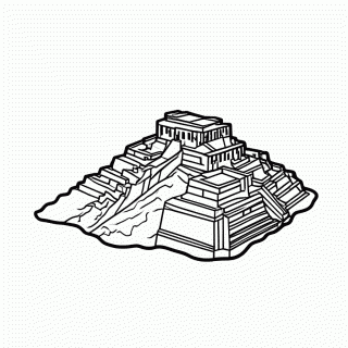 Machu Picchu Peru para colorir