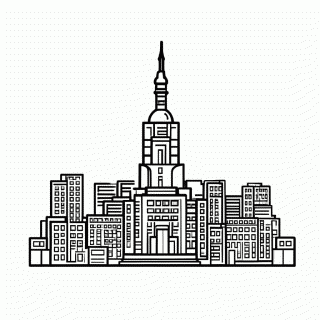 Muralha Da China — Cidades do Mundo para Colorir