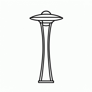 Seattle (Space Needle) para colorir