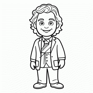 Nikola Tesla — Corrente Alternada para colorir