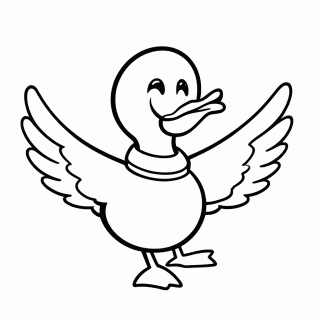 Patinho Falante para colorir