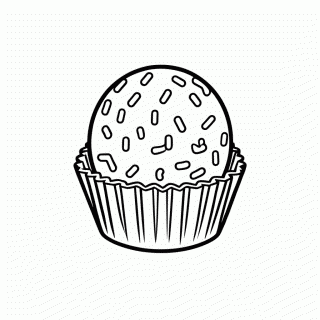 Brigadeiro para colorir
