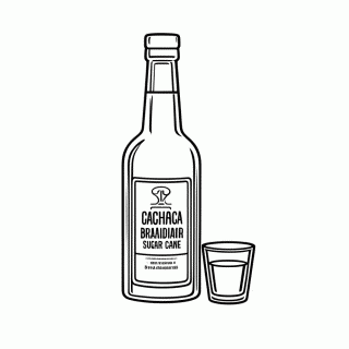 Cachaca para colorir