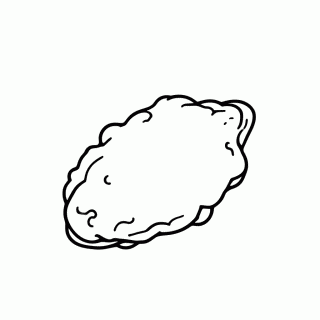 Coxinha para colorir
