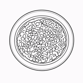 Feijoada para colorir
