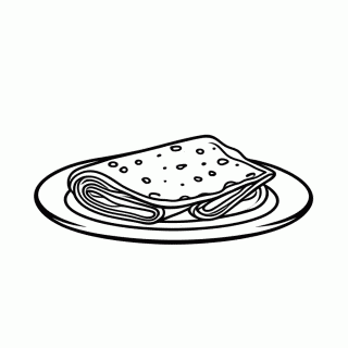 Tapioca para colorir