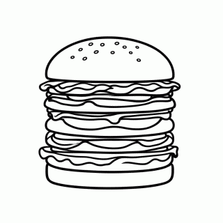Big Burger para colorir
