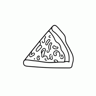 Fatia De Pizza para colorir