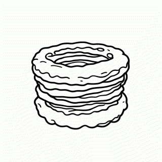 Onion Rings para colorir