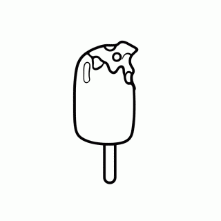 Sorvete Magnum para colorir