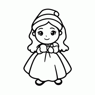 Branca De Neve Sete Anoes — Contos de Fadas Classicos para Colorir