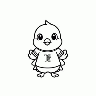 Canarinho Bebê para colorir
