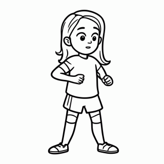 Wendie Renard (França) — Futebol Feminino e Copa do Mundo Feminina para Colorir