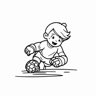Goleira para colorir
