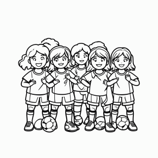 Seleção Feminina do Brasil para colorir