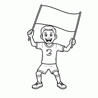 Torcedor com Bandeira