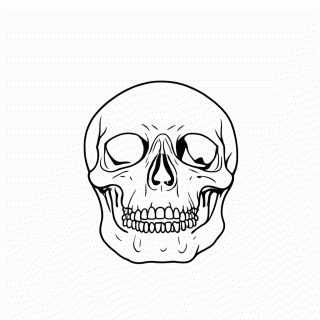 Cranio para colorir