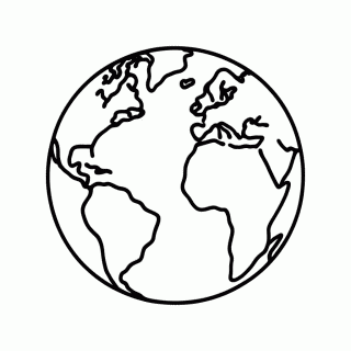 Planeta Terra para colorir