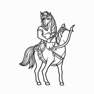 Centauro para colorir