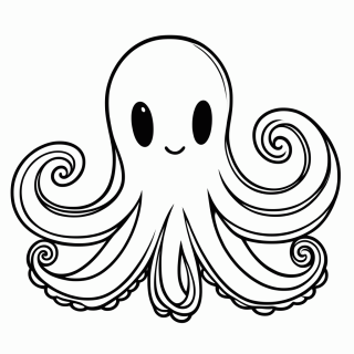 Kraken para colorir