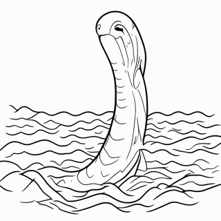 Leviatã — Criaturas da Mitologia para Colorir