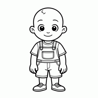 Caillou para colorir