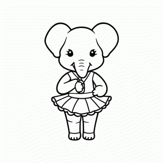 Elly Elefante Pocoyo para colorir