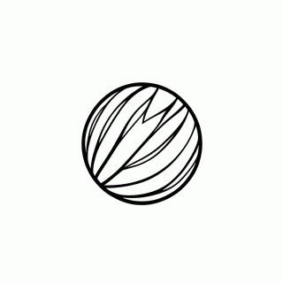 Bola Colorida para colorir