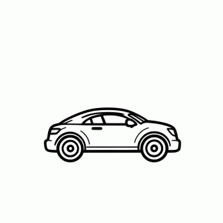 Carrinho De Controle para colorir